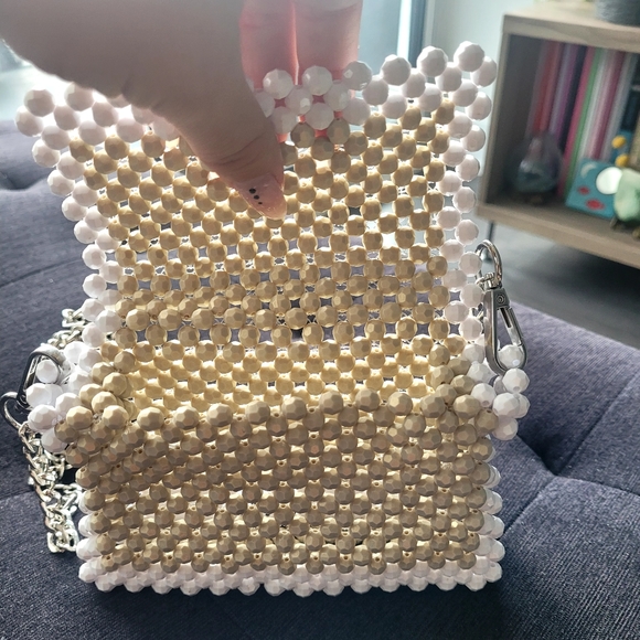 Mini beaded crossbody bag - Picture 3 of 4